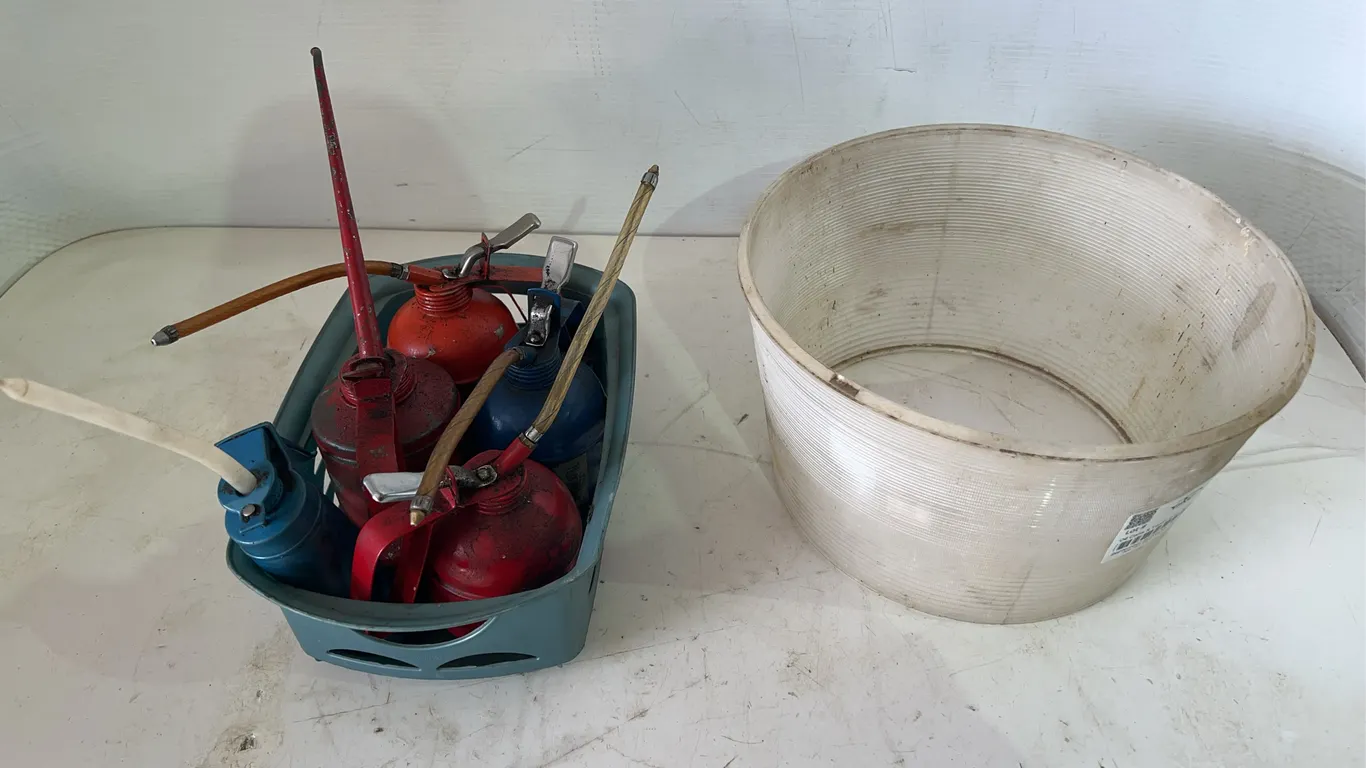 Oil Cans & Yard Light Cover