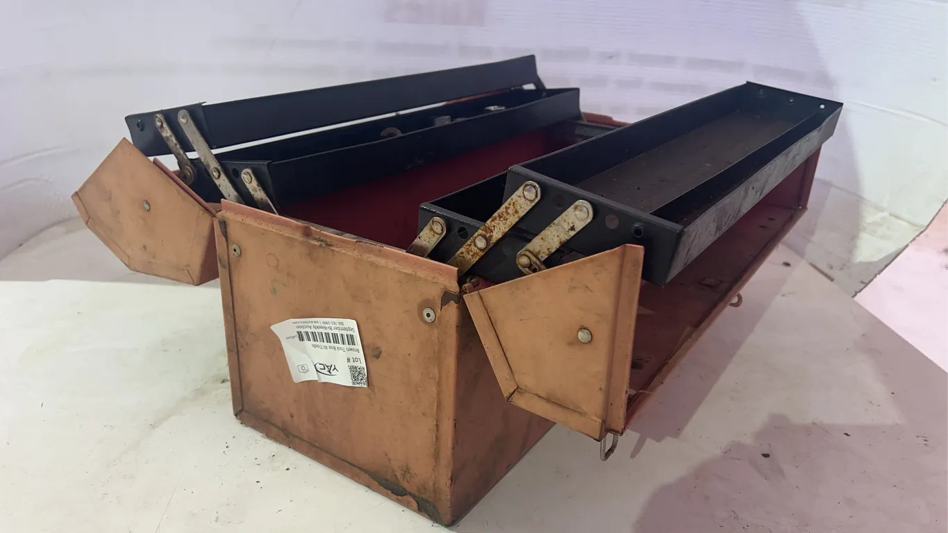 Brown Tool Box W/Tools