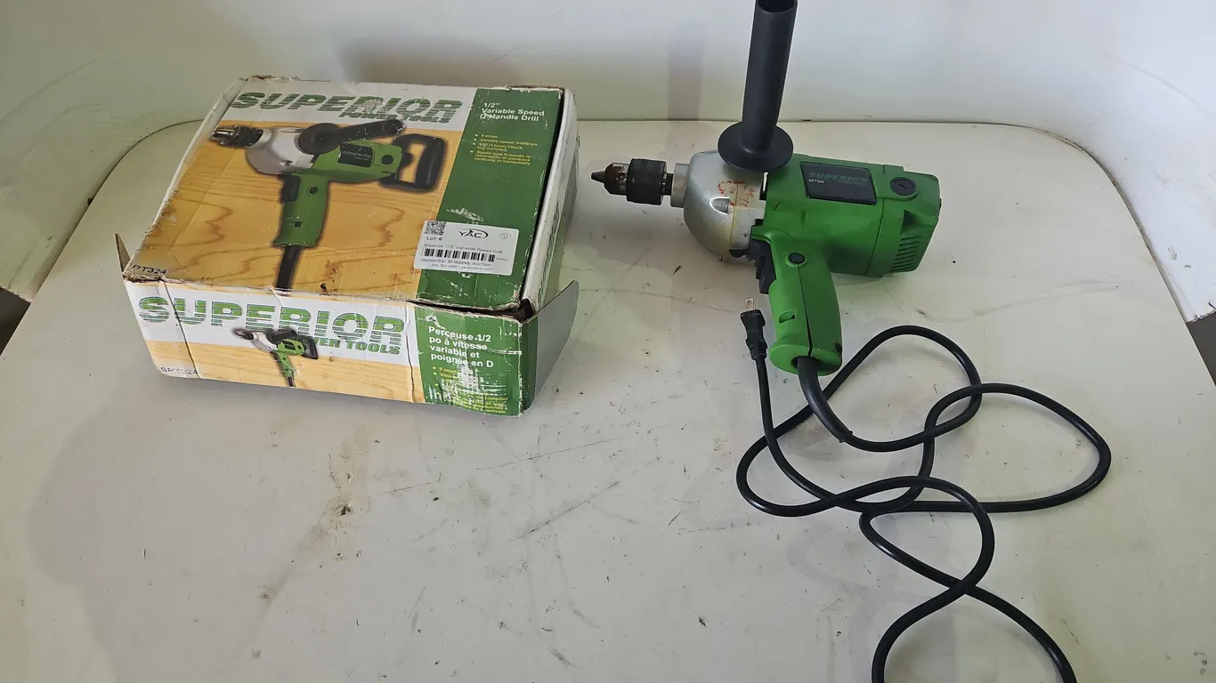 Superior 1/2" Variable Speed Drill