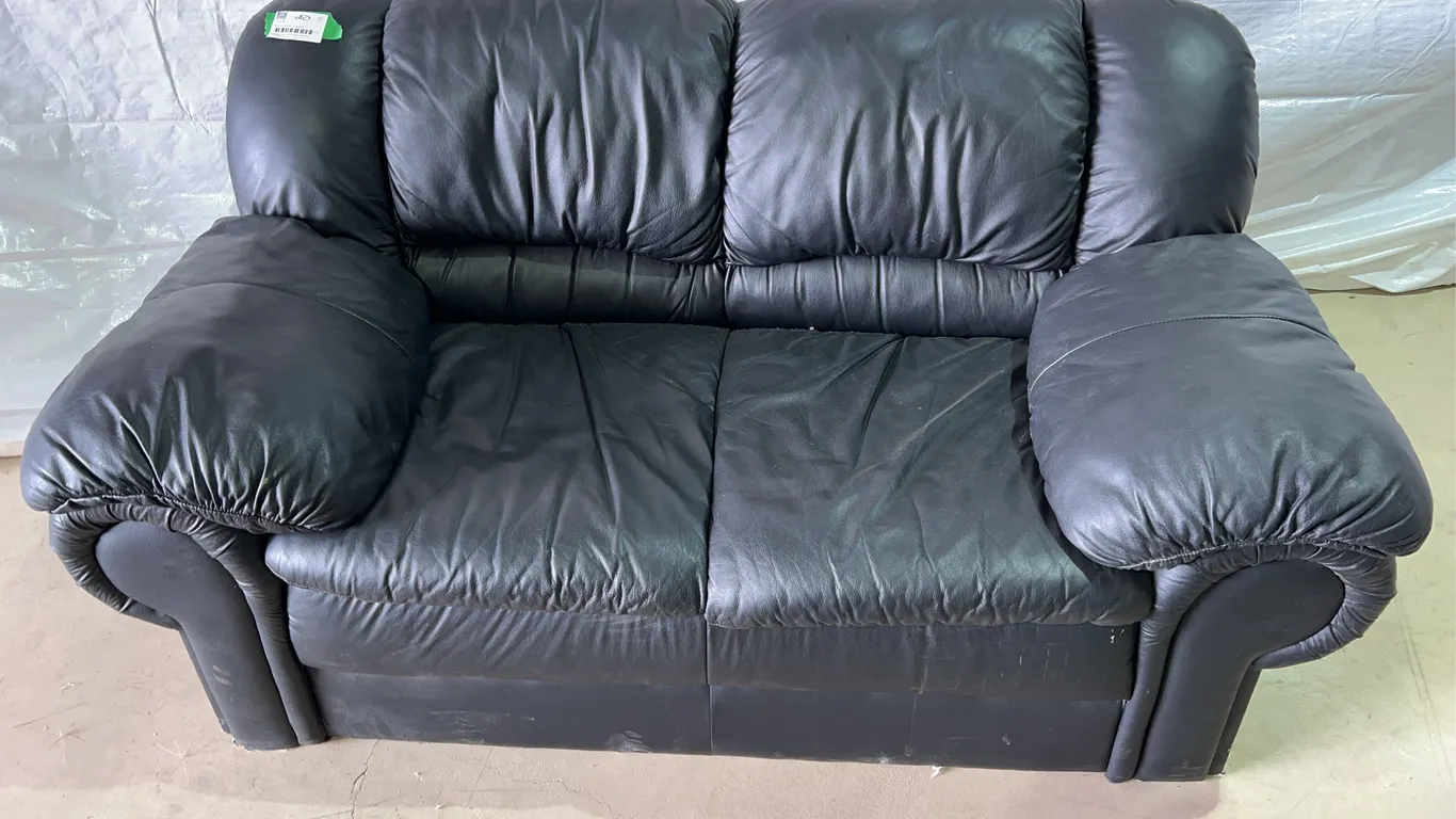 Black Leather Loveseat
