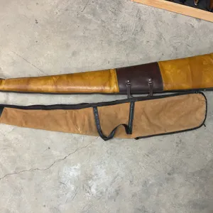 SOFT PADDED LEATHER RIFLE CASE