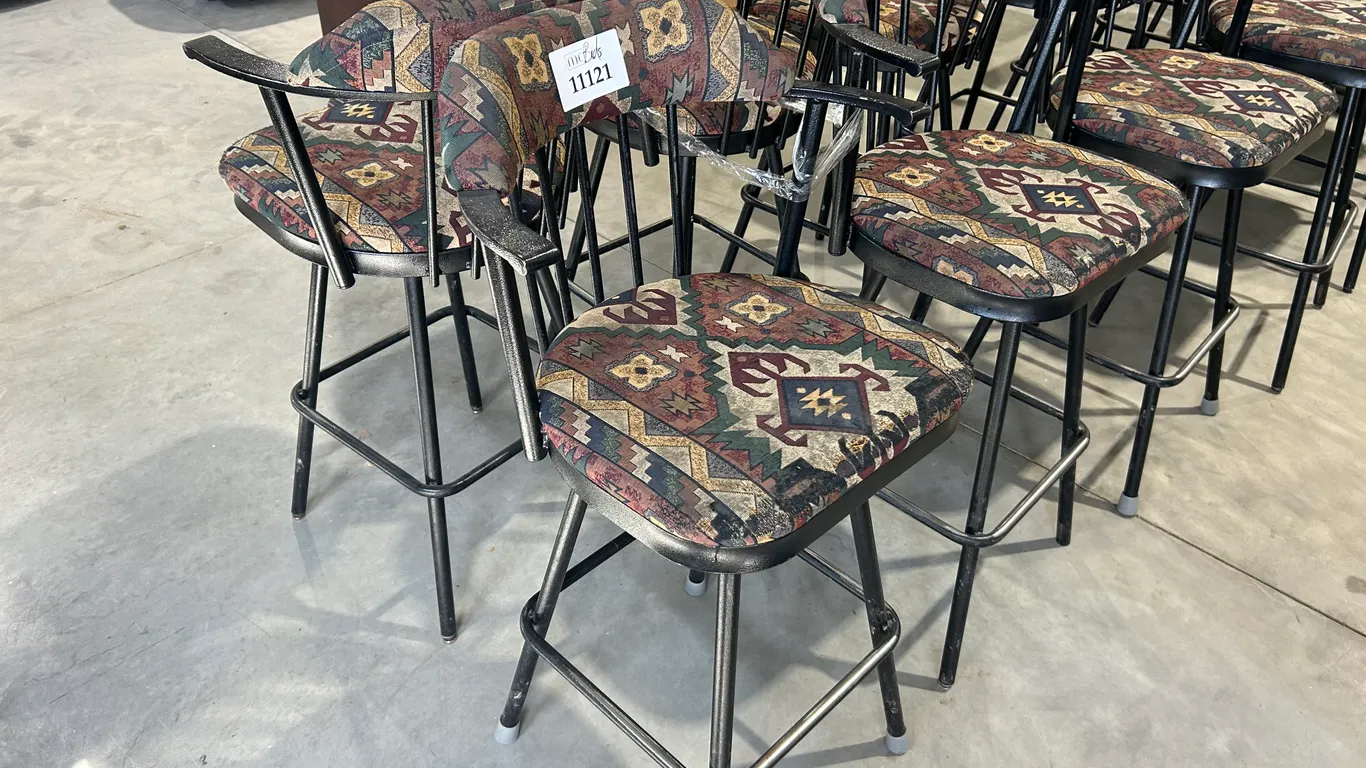 South Western Bar Stool - Must Take 3 Times the Bid Price