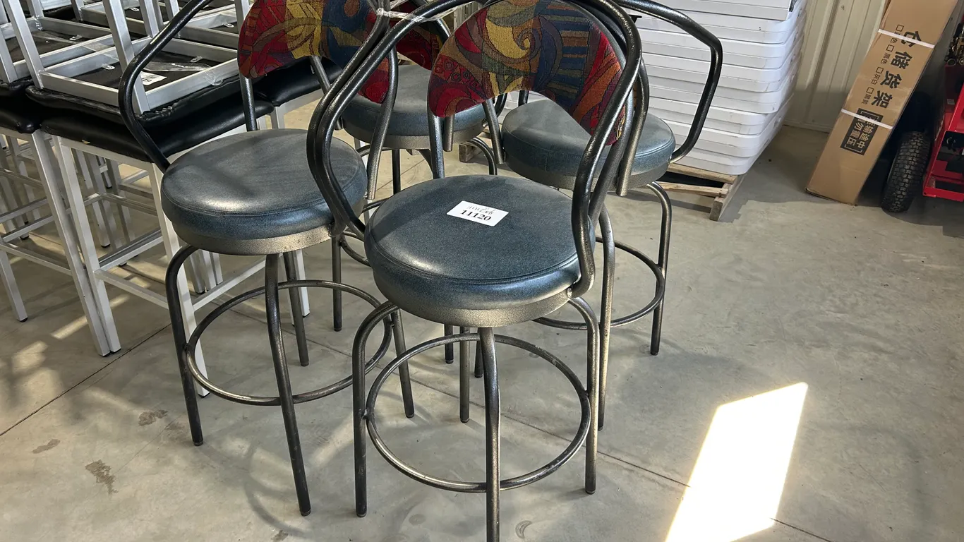 Faux Leather Heavy Duty Swivel Bar Stool - Must Take 4 Times the Bid Price