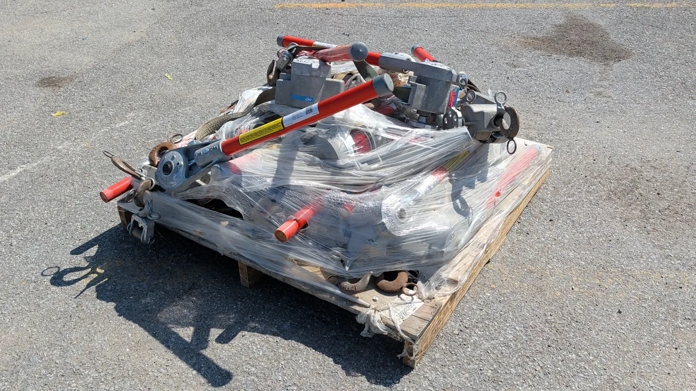 Skid of Assorted Chain hoists
