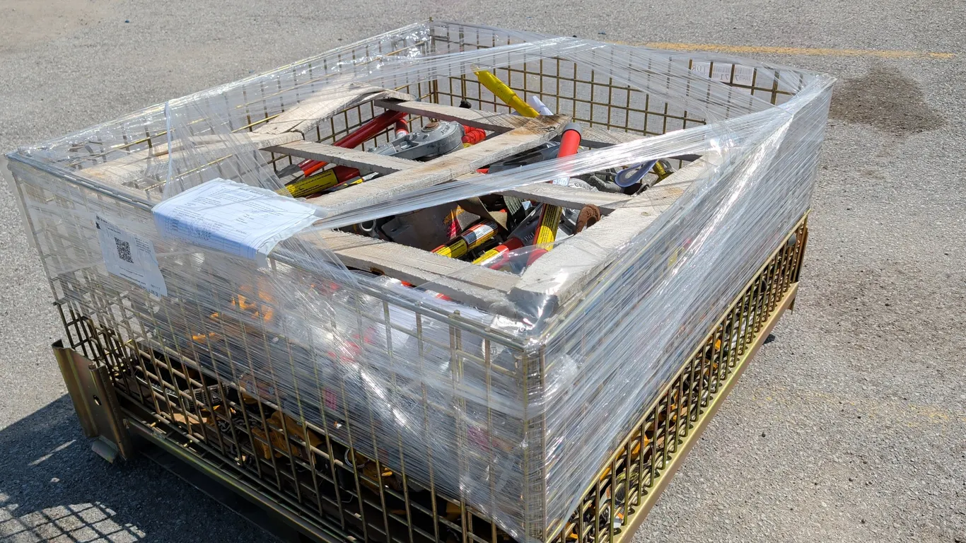 Crate of Assorted Chain hoists