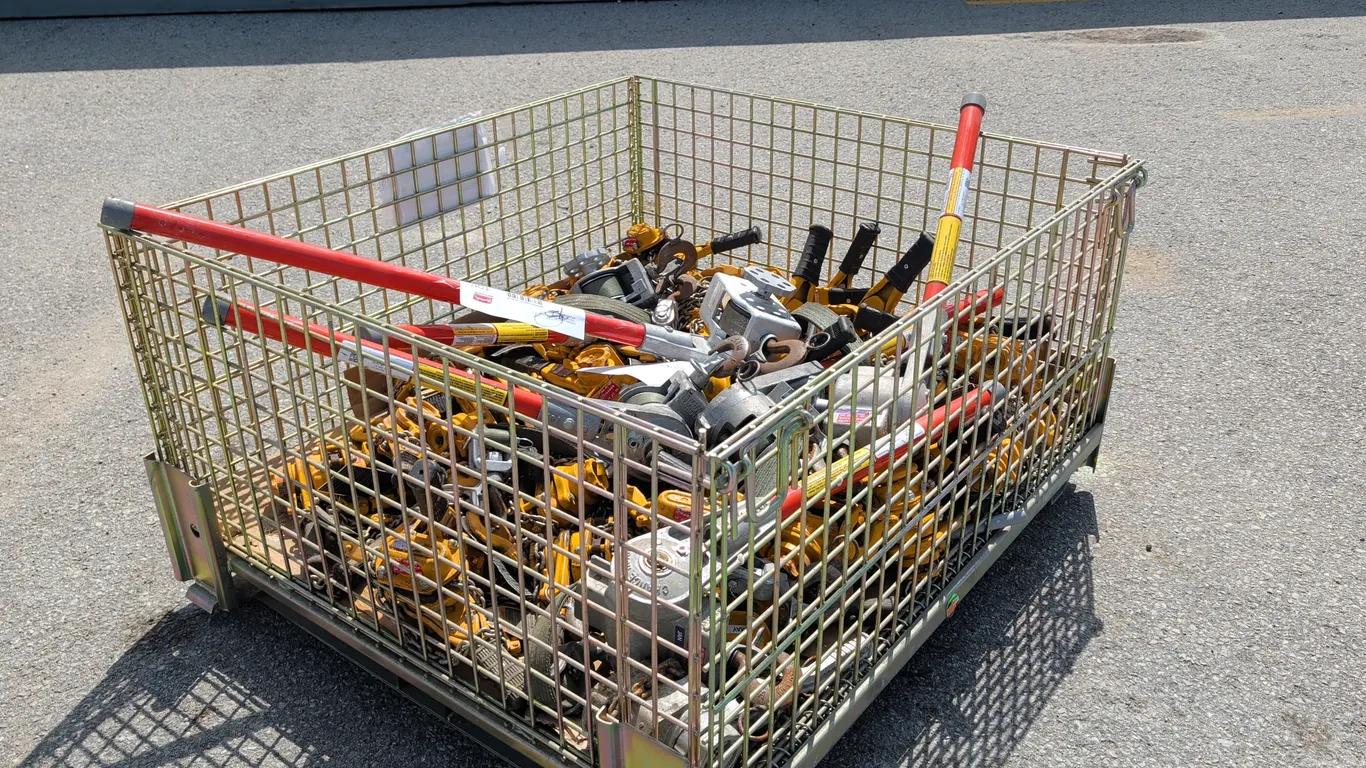 Crate of Assorted Chain hoists