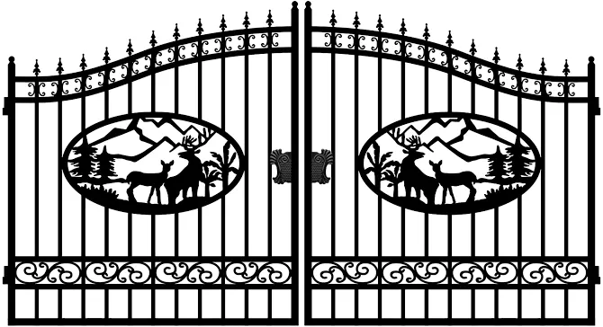 Hanbase 14' Bi-Parting Iron Gate-Deer ~New!