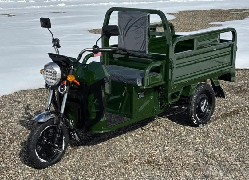 2026 SDLANCH IRET13 60V Electric Tricycle-Dump Bed- (ARMY GREEN COLOR)