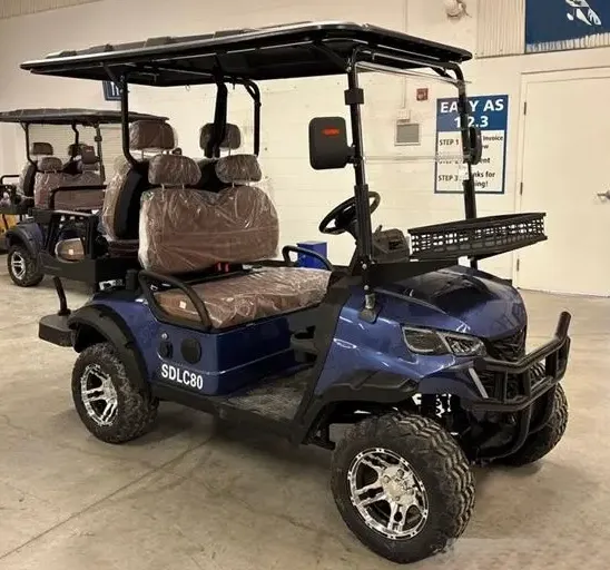 SDLGC80 4 Seats Electric Golf Cart 60V (Color BLUE)~New!