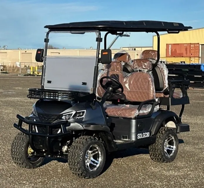 SDLGC80 4 Seats Electric Golf Cart 60V (Color BLACK)~New!