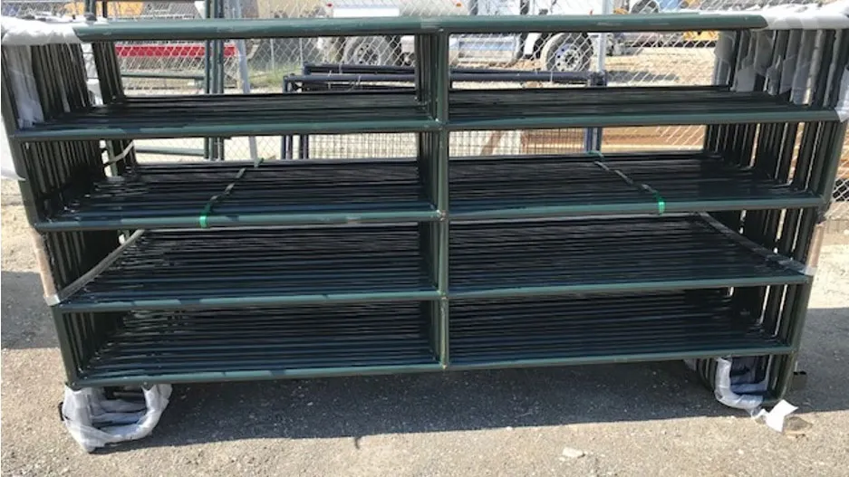 GREEN 1-5/8" Tubing 9'6" Livestock Panel (qty 10)~New!