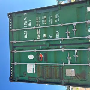 40' High Cube Multi 4 Side Door Container Green ~Used