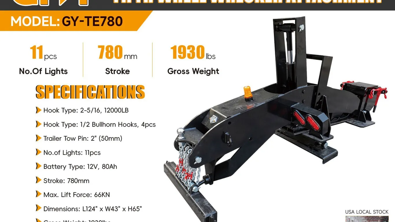 GIYI Fifth Wheel Wrecker Attachment GY-TE780~New!