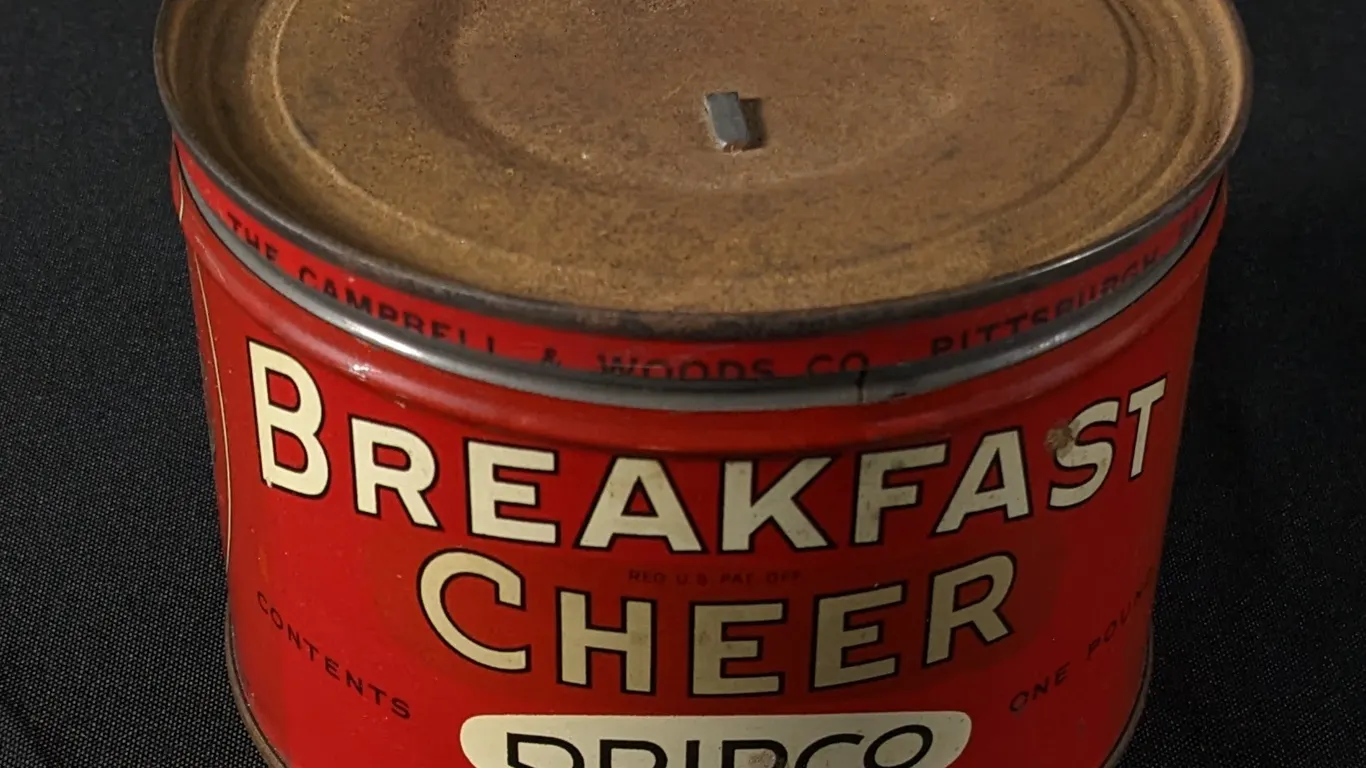 1# TIN LITHO COFFEE CAN BREAKFAST CHEER DRIPCO PITTSBURGH PENNSYLVANIA