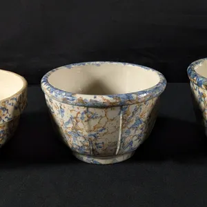3 RED WING STONEWARE ADVERTISING BOWLS BERLIN & PEPIN WISCONSIN