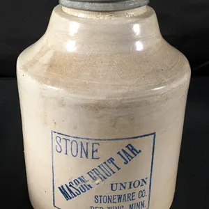 RED WING STONEWARE STONE MASON FRUIT JAR RED WING MINN
