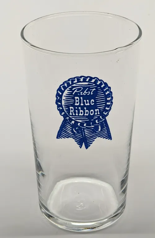 PABST BLUE RIBBON BEER DRINKING GLASS MILWAUKEE WISCONSIN