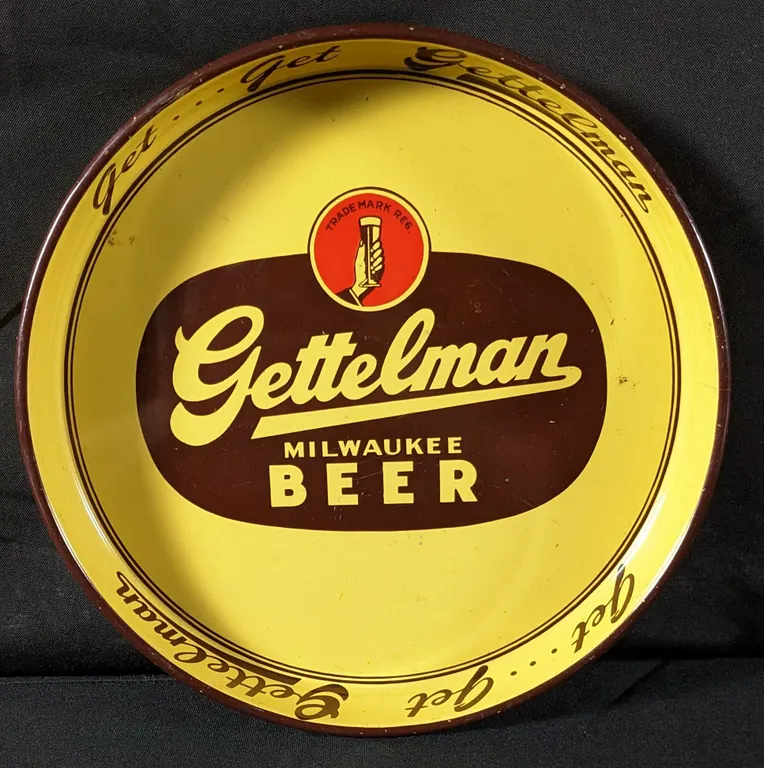 BEER TRAY GET GET GETTELMAN BEER MILWAUKEE WISCONSIN