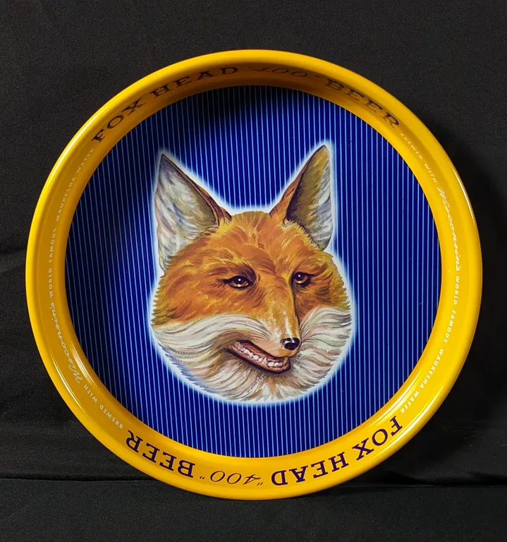 FOX HEAD "400" BEER TRAY WAUKESHA WISCONSIN