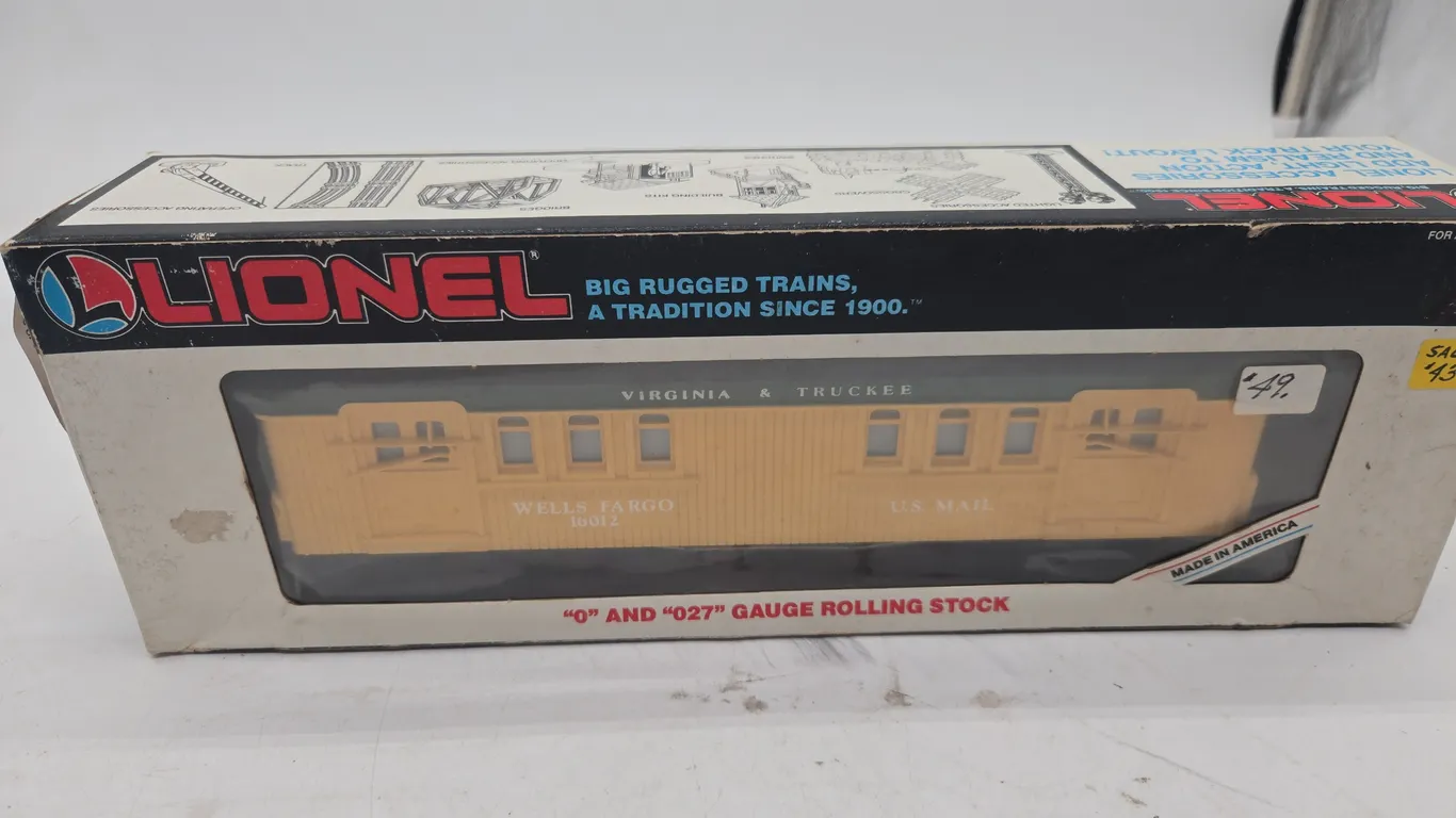 Vintage, Lionel, Virginia and trucky baggage car in original box.