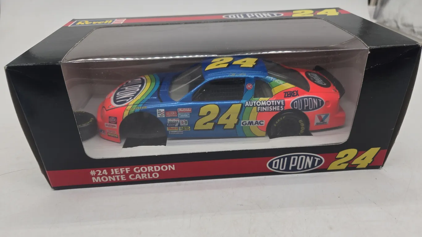 Vintage revelle number twenty four, jeff gordon diecast car in original box