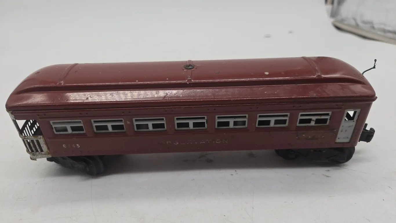 Vintage, a lionel number 6443 observation passenger car