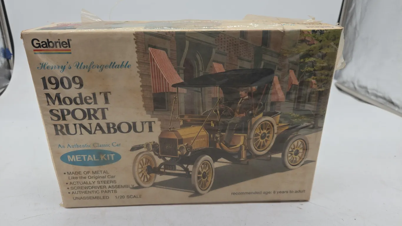 Vintage gabriel 1909 model t sport runabout model new in box