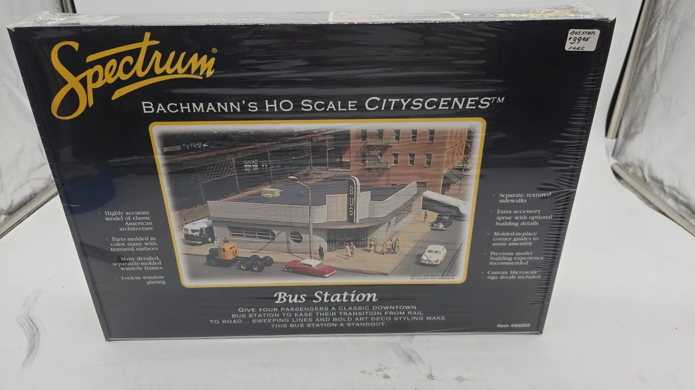 Vintage spectrum.Bachman's city scene bus station, new inbox