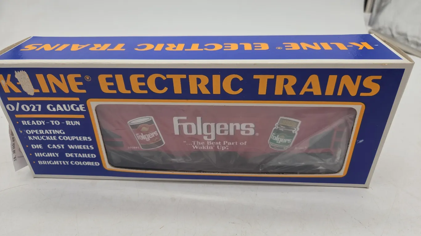 Vintage k line folgers, coffee hopper, car new inbox