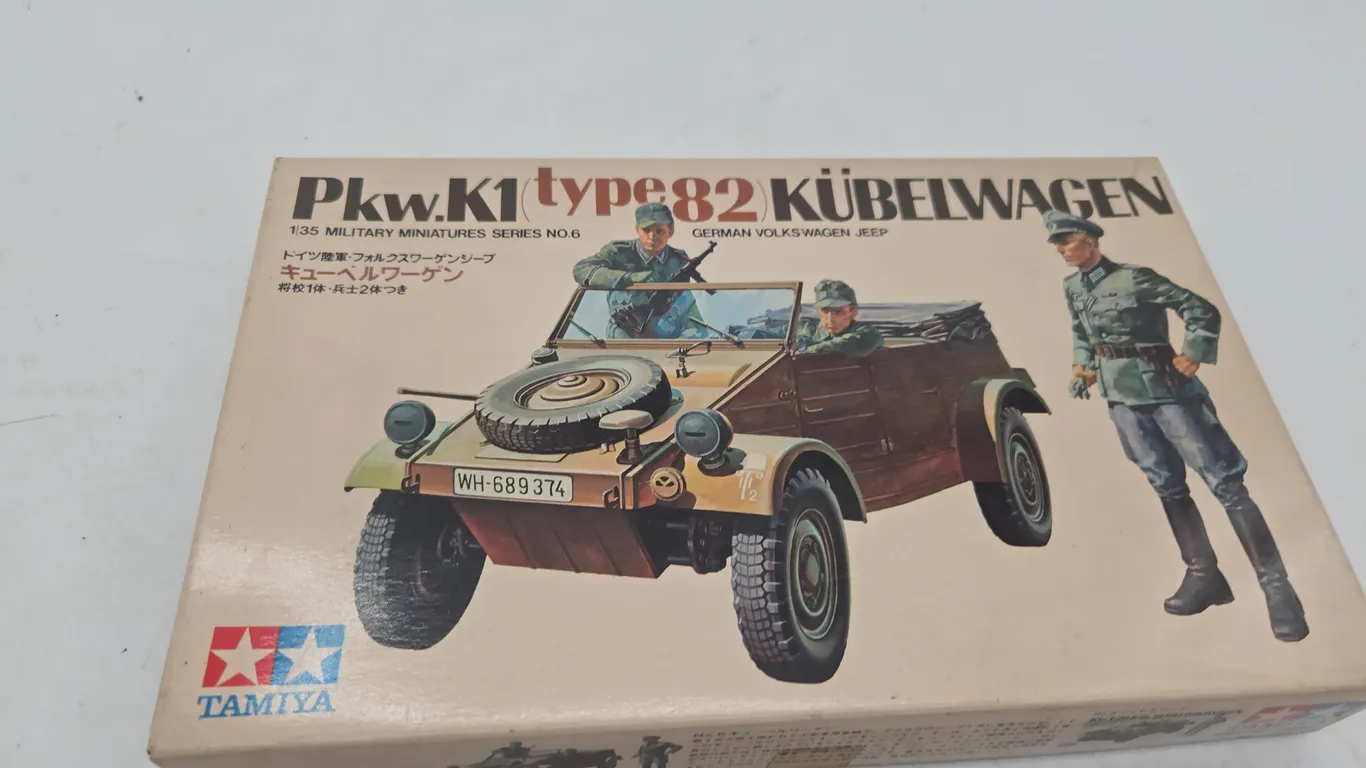 Vintage Tamiya, Volkswagen Kubelwagon model. New inbox
