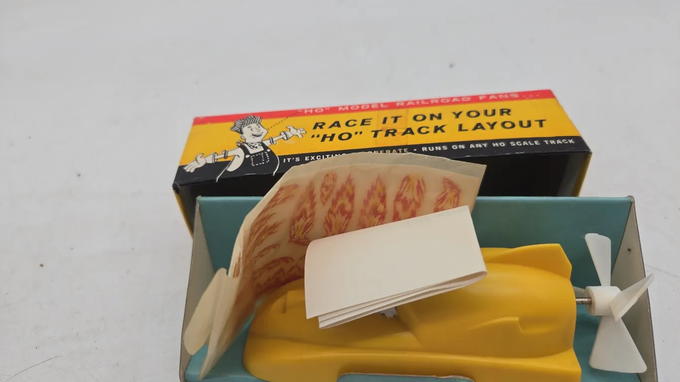 Vintage Atlas Turbo express Racer in yellow color new inbox.