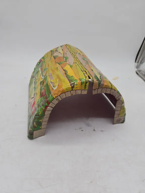 Vintage marxs metal tin lithograph train tunnel
