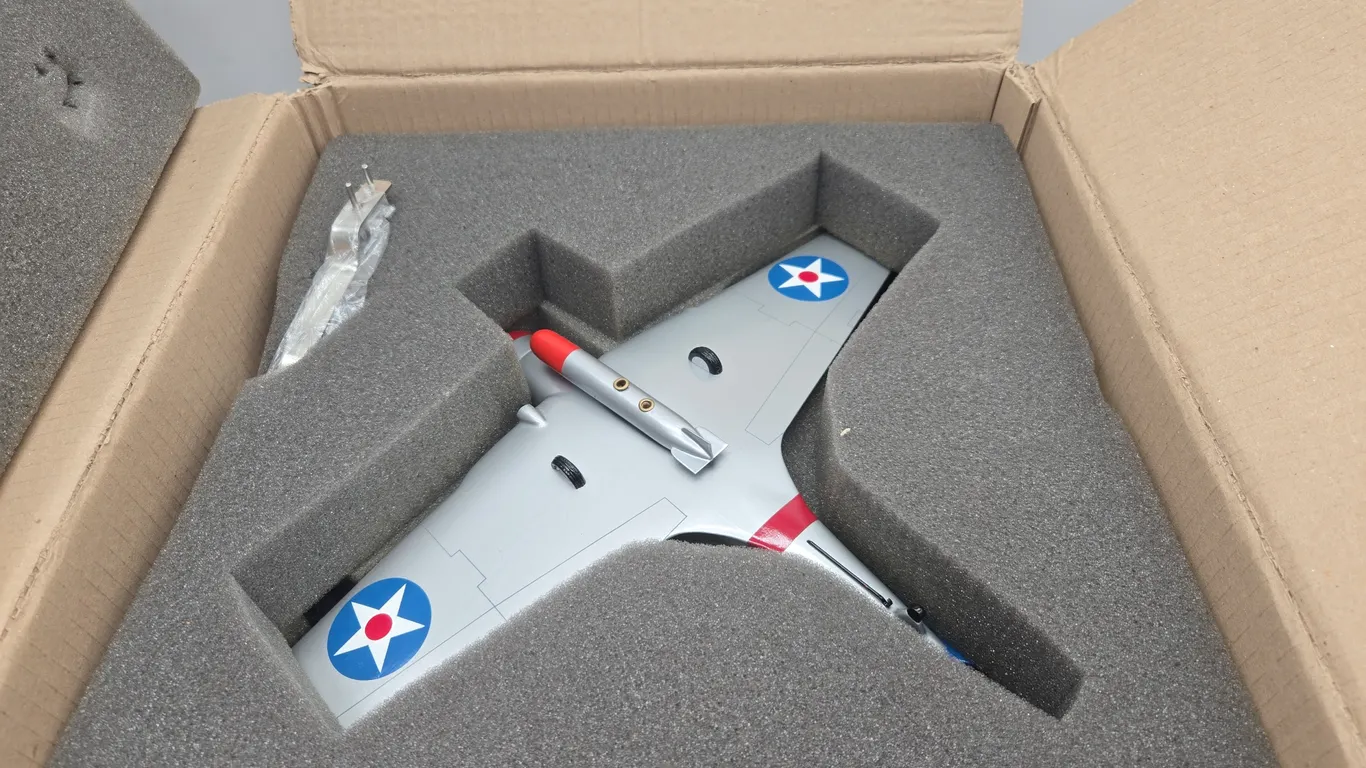 The vintage t b d devastator torpedo, bomber wood model, new inbox
