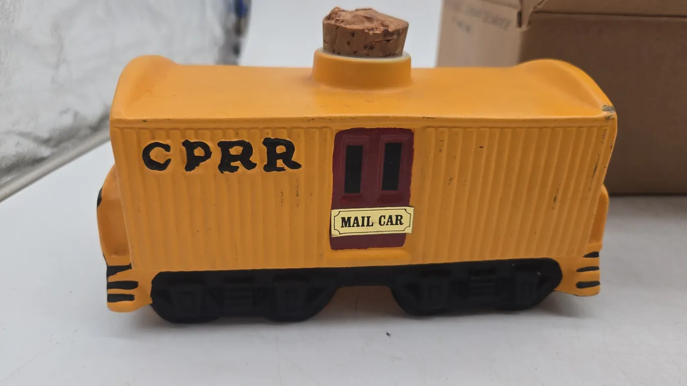 Vintage mccormick mail car decanter