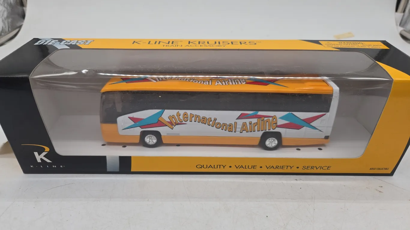 The vintage k line international airline tour bus, new inbox