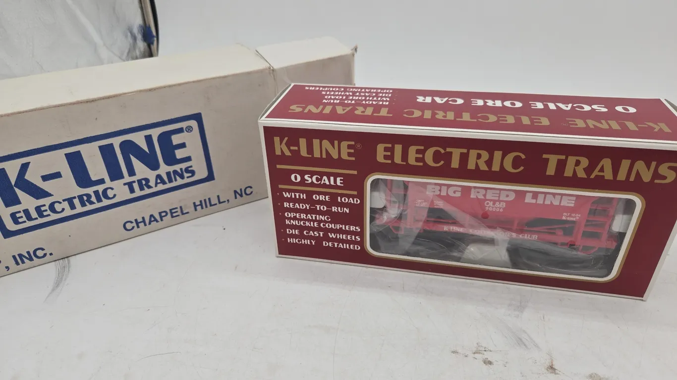 Vintage k line collectors club 1994 classic ore car new in original box