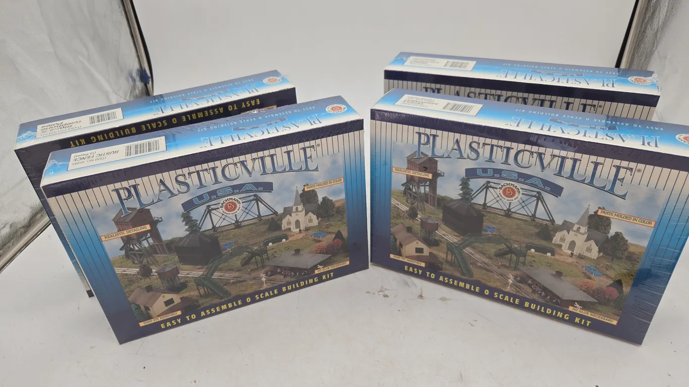 Vintage plasticville assorted model kits new inboxes