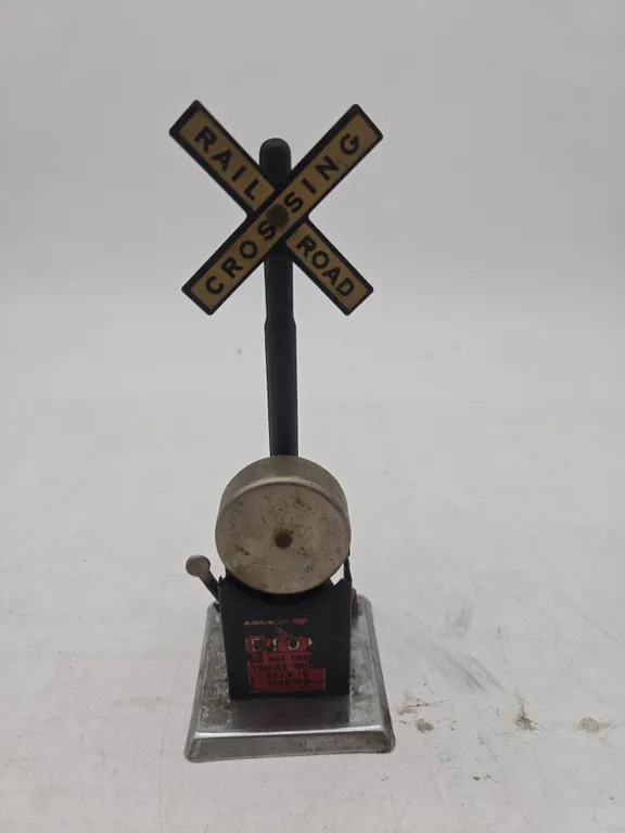 Vintage marxs lines railroad crossing bell