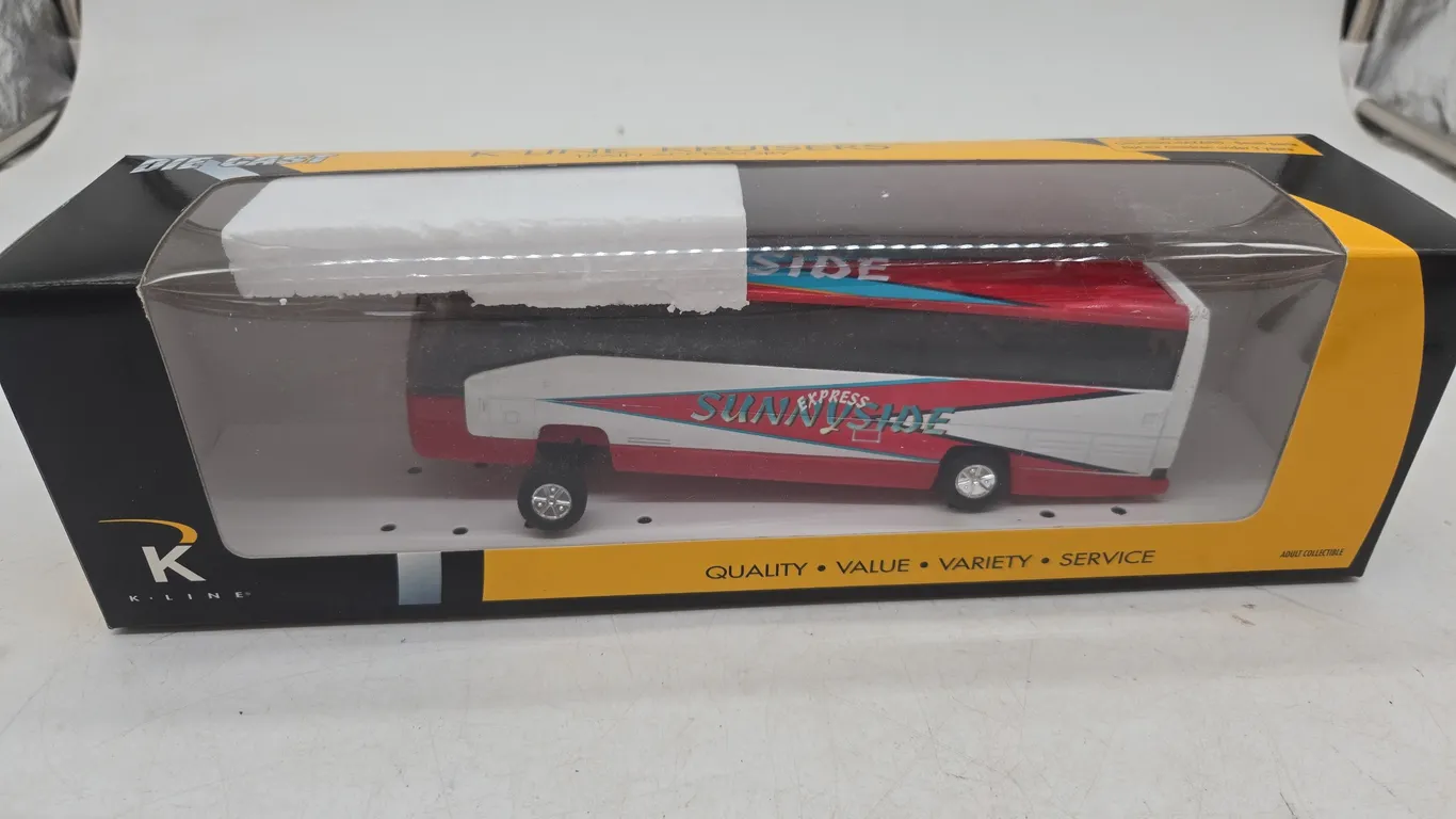 Vintage K-line Sunnyside, express tour bus, new inbox.