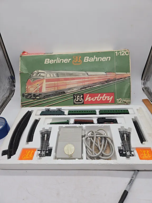 Vintage berliner train set in original box