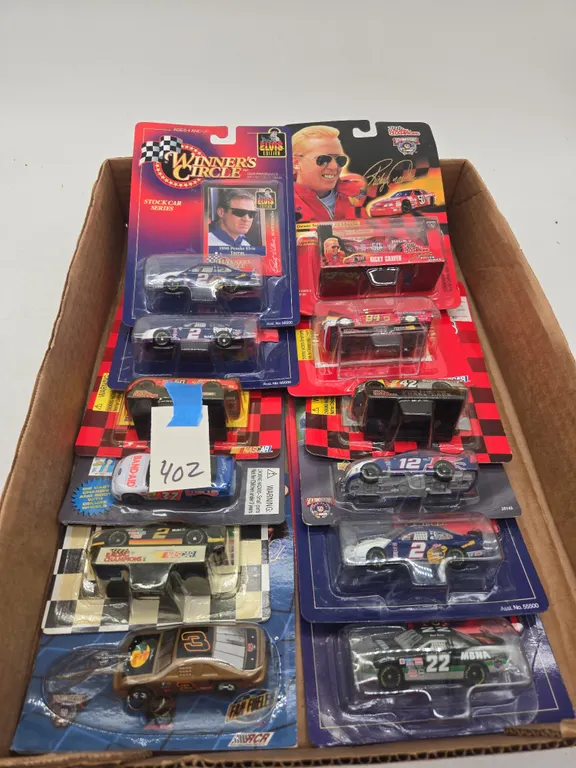Assorted nascar diecast cars new end packages