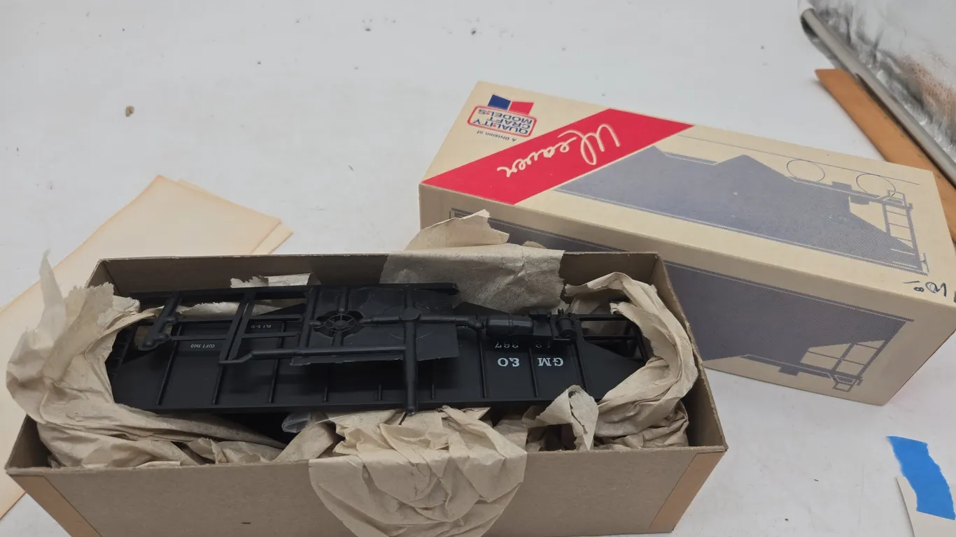 Vintage weaver brand gulf, mobile and ohio, wood chip car number 1105 new inbox