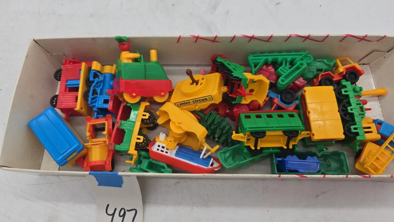 Vintage bruder, west Germany, plastic train sets