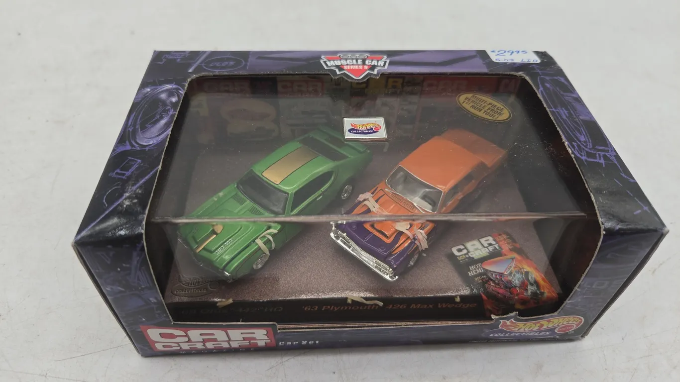Vintage hot wheels, car craft collectibles.Muscle car set series number five new inbox