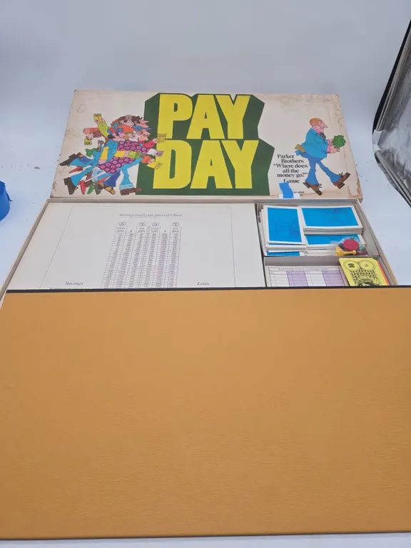 Vintage parker brothers payday game in original box