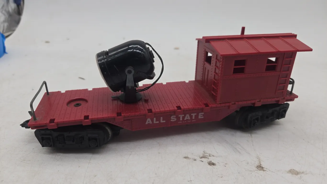 Vintage marxs brand searchlight caboose
