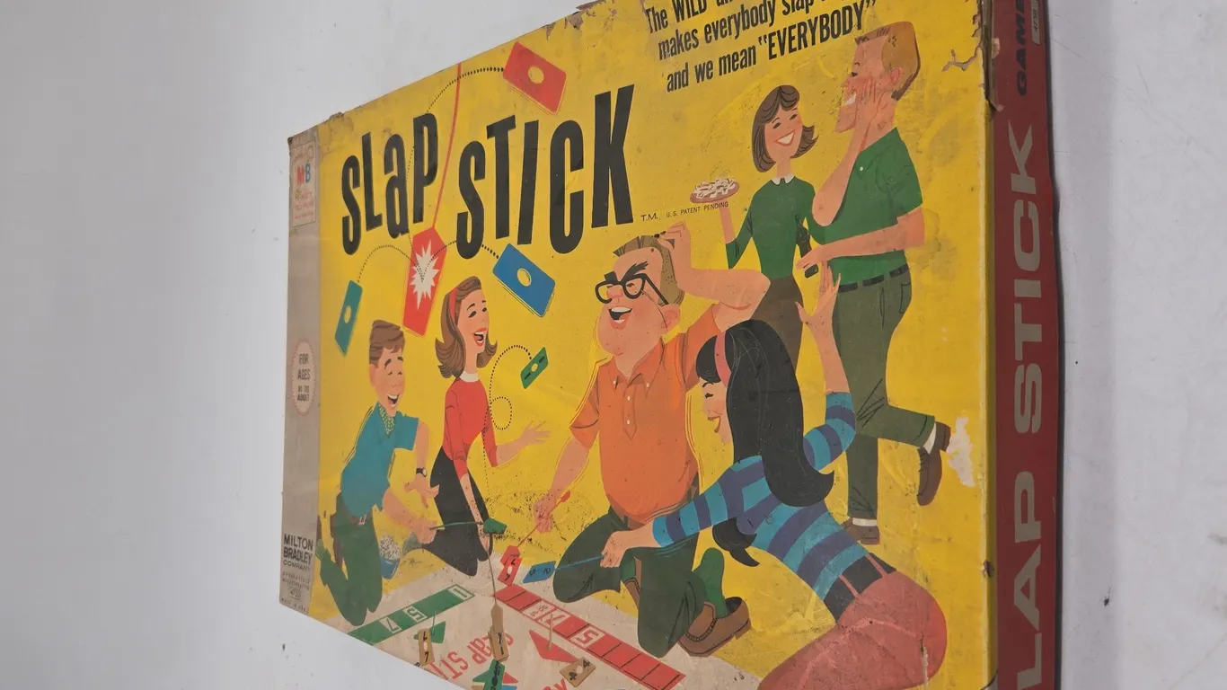 Vintage milton bradley slapstick game in original box