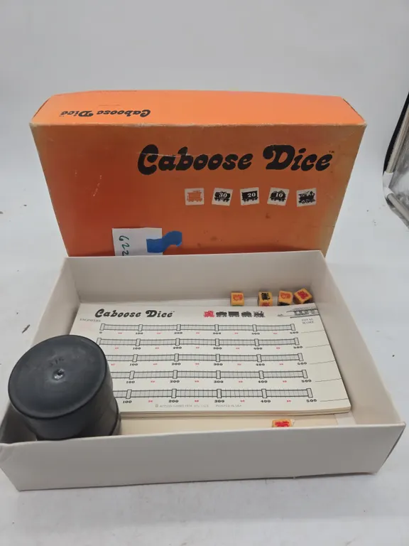 Vintage caboose dice game