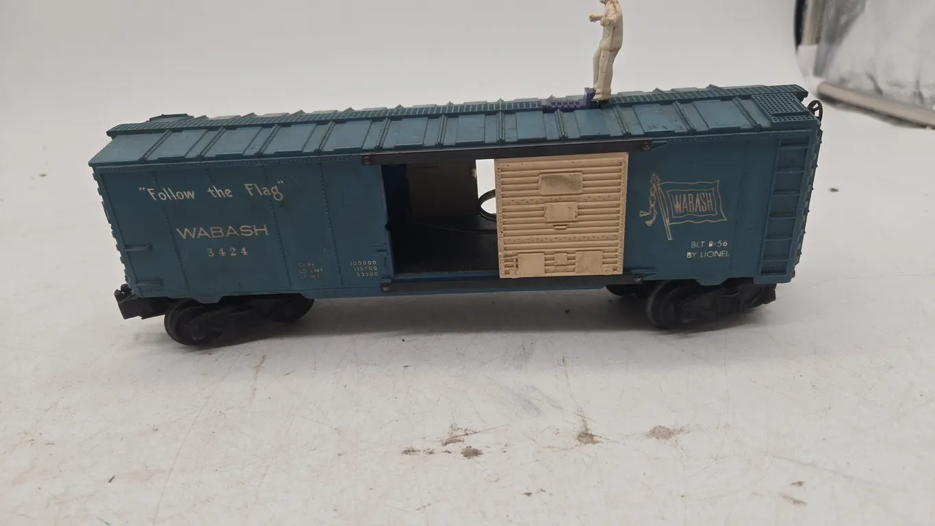 Vintage Lionel number 3424 wall bash operating brakeman's car.