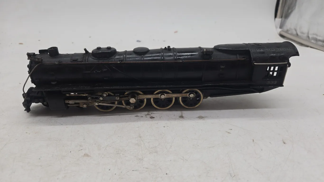 Vintage american flyer, number 332 steam locomotive